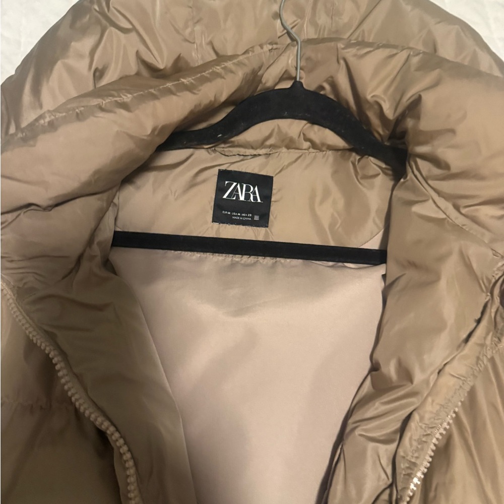 Zara Tan Puffer Jacket